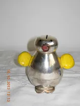 Comprar Hermosa Rara Antigua Alcancia Pinguino Metal Ind. Argentina