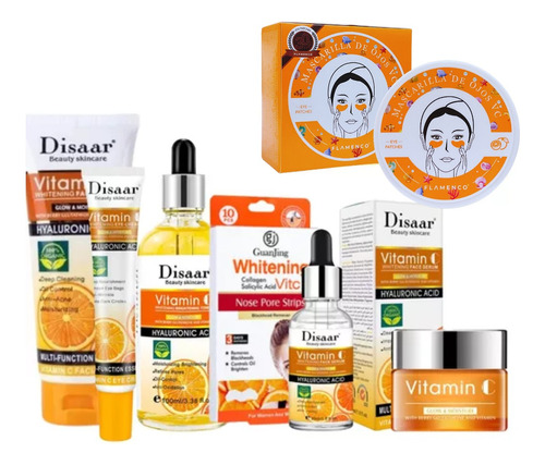 Set Skin Care Vitamina C Hidratante Antiarrugas