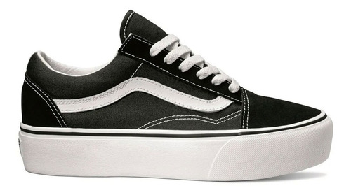 Vans Old Skool De Plataforma Para Dama  Negro 