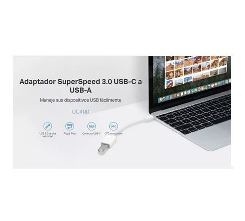 Adaptador Otg Tp-link Uc400 Superspeed Usb-c A Usb-a