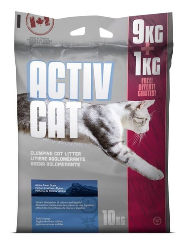 Arena para gato aglutinante Activ Cat 10kg