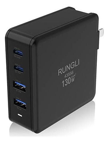 Rungli   Cargador Usb C, Estación De Carga Compacta Gan De 1