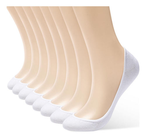 Calcetines Invisibles Para Mujer, 8 Pares,