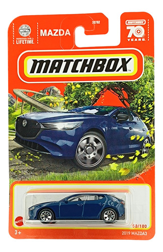 Matchbox 2019 Mazda 3 50/100 Azul 