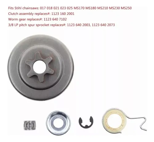 Embrague De Piñón 3/8\ For Stihl 2017 - Motosierra Ms250 Co