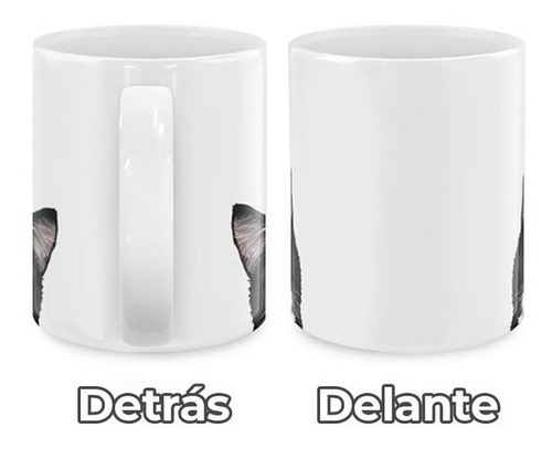 Imagen 3 de 6 de Taza Mágica Para Regalo Gato Negro Tuxedo Esmoquin