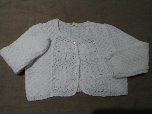 Saco Tolerita De Hilo Benetton 6 Meses. Hermoso!! Impecable!