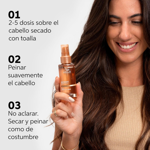Wella Ultimate Smooth Serum Para Cabello Miracle Oil X30ml