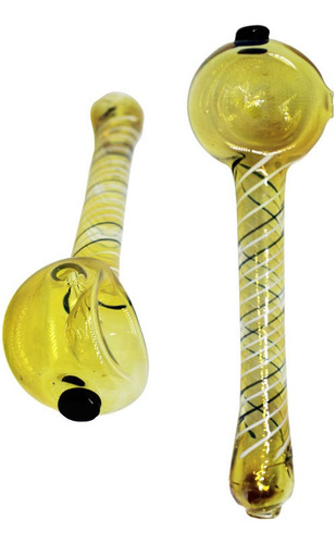 3 Pz Bong Cuchara Cola Rayada Grande
