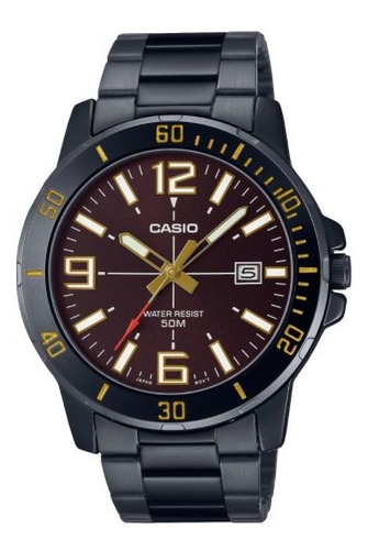 Reloj Casio Caballero Negra Mtp-vd01b-5bvudf