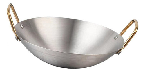 Sartén Profunda De Acero Inoxidable Para Wok, Olla 26 Cm