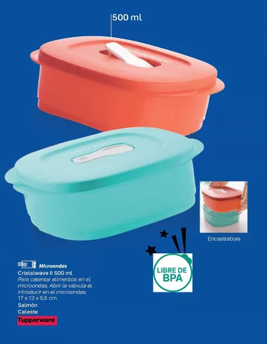 Cristalwave 500 Ml Tupperware Apto Microondas