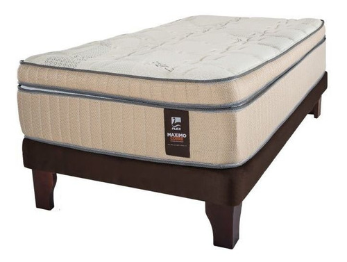 Sommier Europea Flex Support máximo cobre  1.5 plazas de  200cmx105cm chocolate