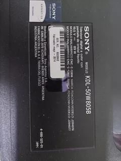 Led Tv Sony Bravia Kdl-50w805b Pantalla Rota Para Repuestos