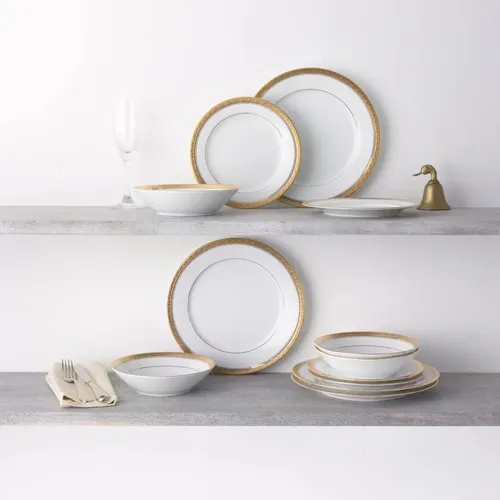 Noritake Crestwood Gold 12 Peças, Serviço Para 4 | MercadoLivre