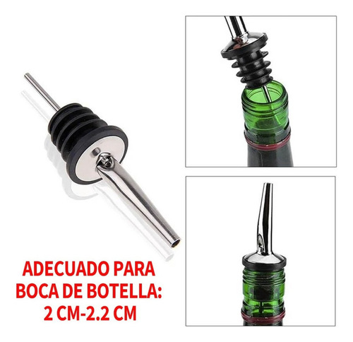 A 10 Vertedores Inoxidable Steel Dosifiers Botellas Bar