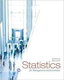 Statistics For Management And Economics