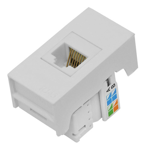 Módulo De Tomada De Rede Rj45 8 Fios Slim Marca Ilumi 8164