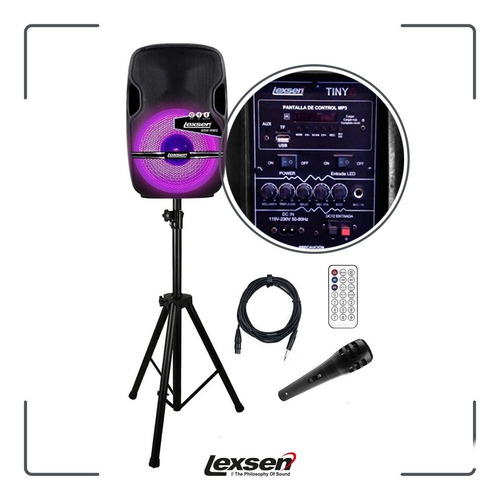 Imagen 2 de 7 de Caja Acustica Combo Lexsen 8 Pulgadas Activo Con Bateria