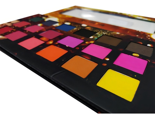 Paleta De Sombras Ludurana Quadrada 18 Cores Matte