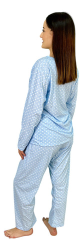 Pijama Star West 460 Mujer Pantalón Larga Algodón Puntos