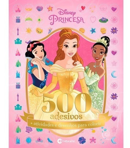Imagem 2 de 6 de Livro 500 Adesivos E Atividade Princesas Disney Culturama