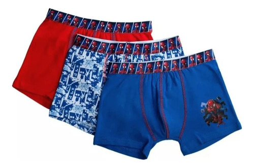 Boxer Algodón Spiderman Talla 8 Pack X3