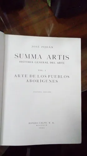 comprar Libro Summa Artis  Historia General Del Arte Vol.1