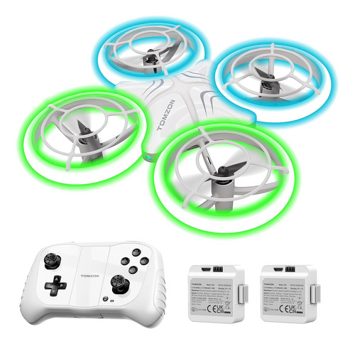 Tomzon A34 Drone Para Niños Con Luces Led Verdes Y Azules...