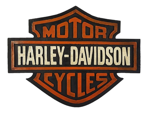 Placa Harley Davidson Para Decoração De Resina Retro Vintage