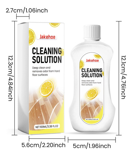 Solución Limpiadora Para Suelos, Barredora, Limón, 100 Ml