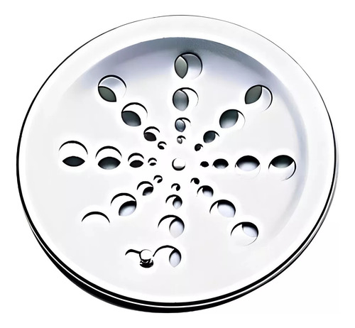 Ralo grelha de drenagem 15cm Clarinox padrão abre e fecha rotativo 150mm cor prata acabamento cromado