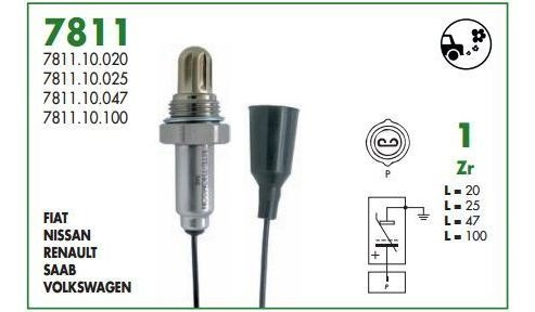 Sonda Lambda Thomson Tipo Bosch Renault 21 Oem 258001026