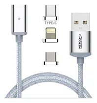 Comprar Cable Usb 2.0 A Usb C Micro Usb Lightning Magnéticos Netcom