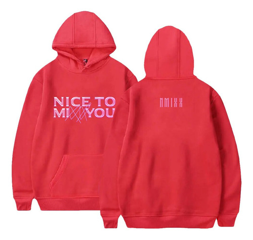 Bno Sudadera Con Capucha Kpop Nmixx Merch, Moda, Manga Larga