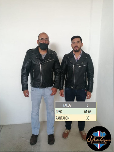 Imagen 3 de 10 de Chamarra De Piel Biker Casual