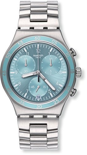 Swatch Unisex Steel Bracelet & Case Quartz Blue Dial Reloj