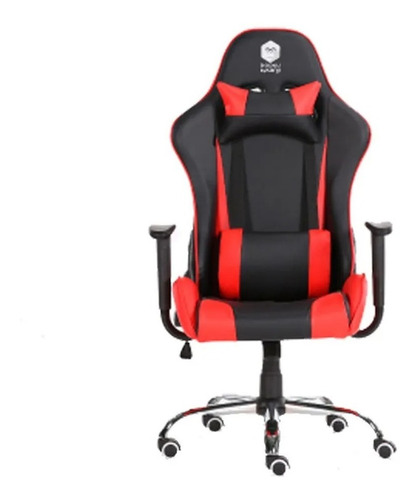 Silla Butaca Gamer Reclinable Regulable Negra Y Roja