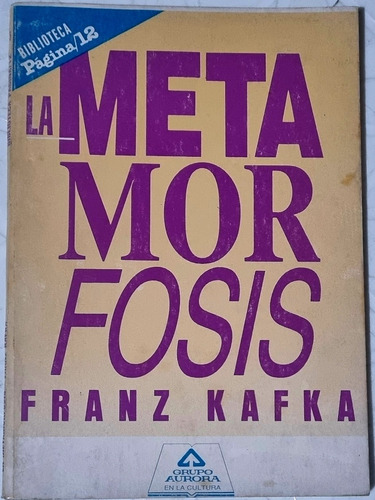 La Metamorfosis Franz Kafka Tapa Blanda Oferta 