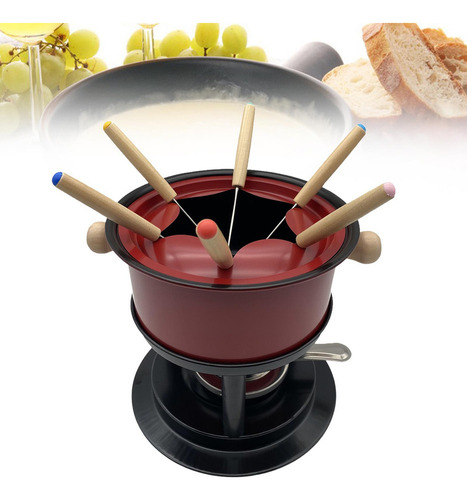 Fondue Maker Pot Fondue Pot Con 6 Palos Multiusos Fondue Pot