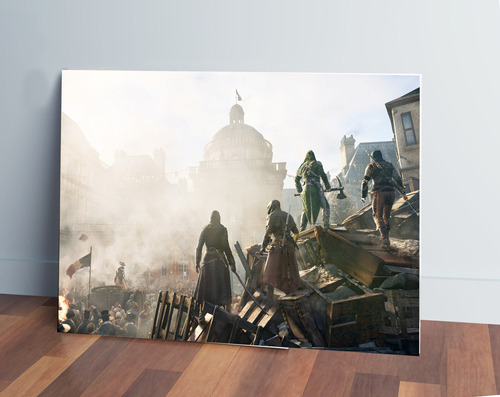 Cuadro 332 Assassin's Creed Unity 40x53 Mdf Memoestampados