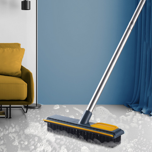 Cepillo Para Fregar Pisos T Cleaning Con Mango Largo, 2 En 1