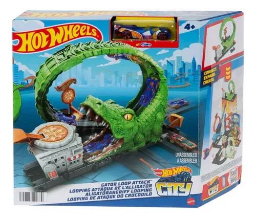 Pista Hot Wheels com Carrinho - Pizzaria Veloz - City - Mattel