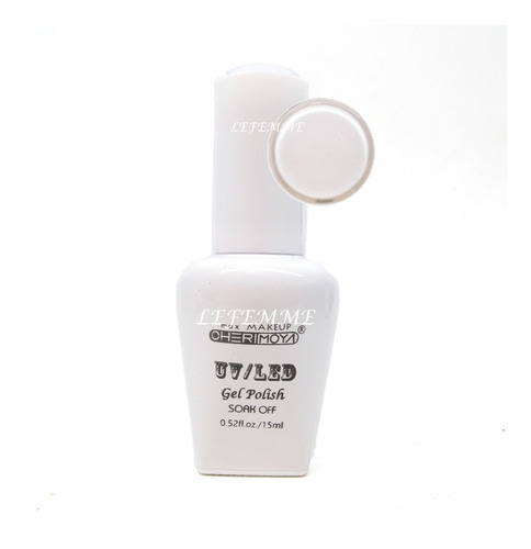 Esmalte Semipermanente Cherimoya N025 Blanco En Lefemme