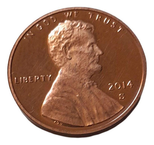 Moeda Usa Americana One Cent Dólar Linconl 2014s Orginal