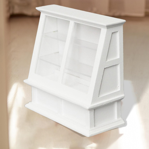 Gabinete De Pastel En Miniatura Para Casa De Muñecas Blanco