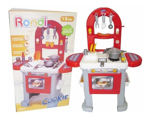 Cocina Rondi De Juguete Cookie X 22 Accesorios