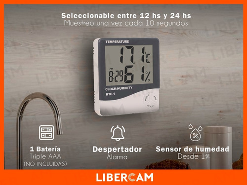Termometro Higrometro Digital Humedad Temperatura Medidor