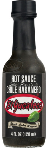 Salsa Picante El Yucateco Etiqueta Negra Chile Habanero