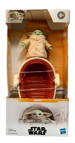 Figura Clasica De Grogu Con Nave - Disney Star Wars Hasbro